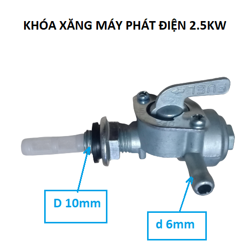 Khóa xăng máy phát điện từ 1.5kw đến 5kw
