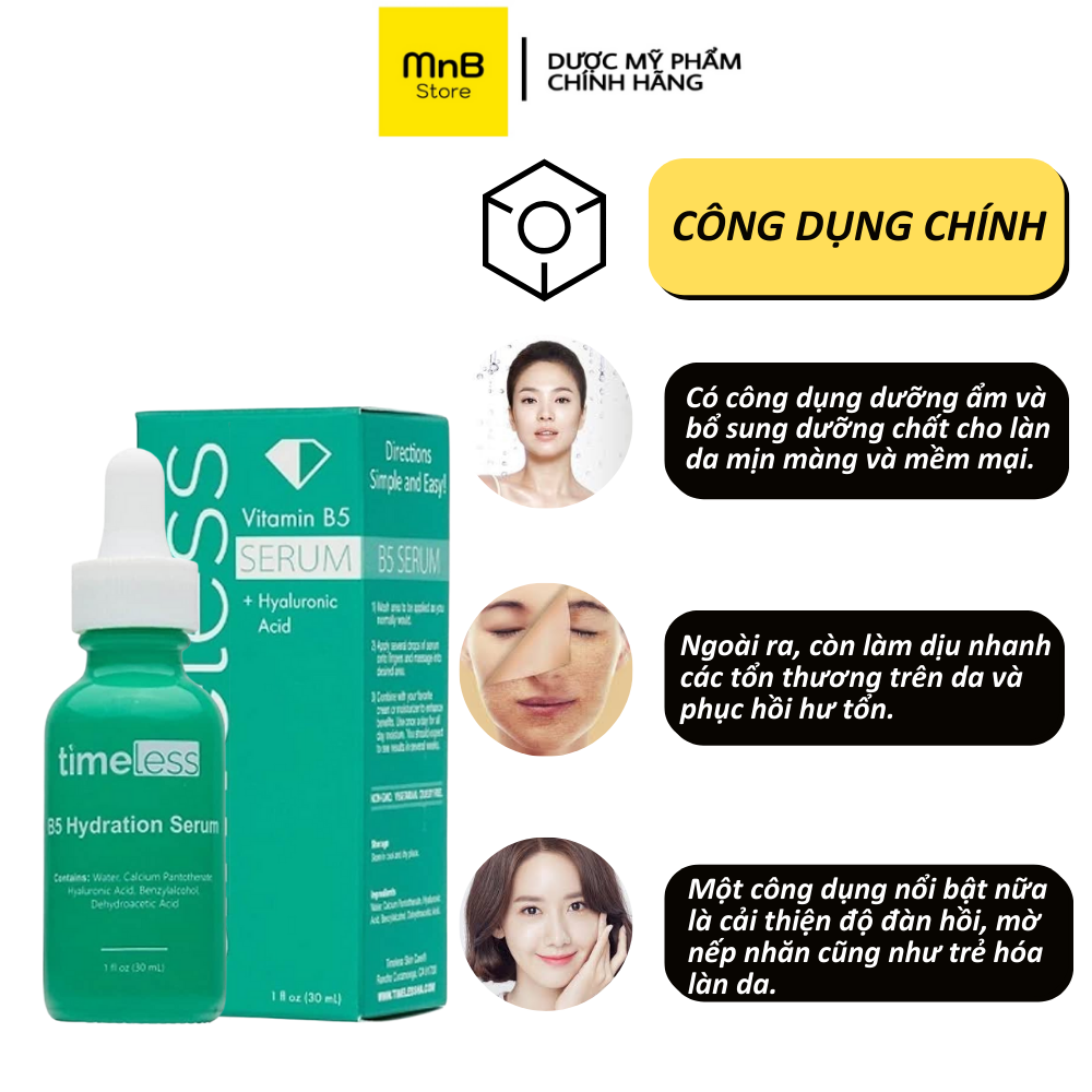 Hồi Phục Da Serum Timeless Vitamin B5 30ml