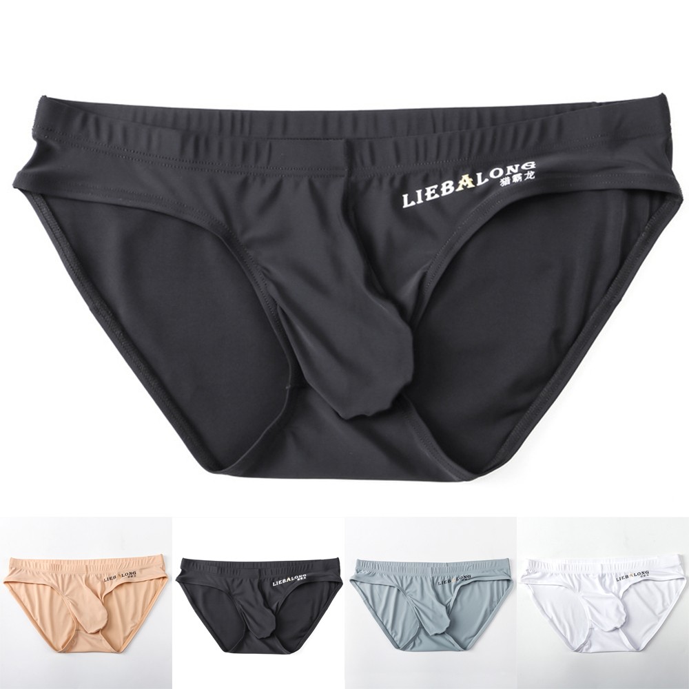 【MR.SHOW】 Underpants Underwear Low Rise Boxer Briefs Seamless Stretchy Breathable