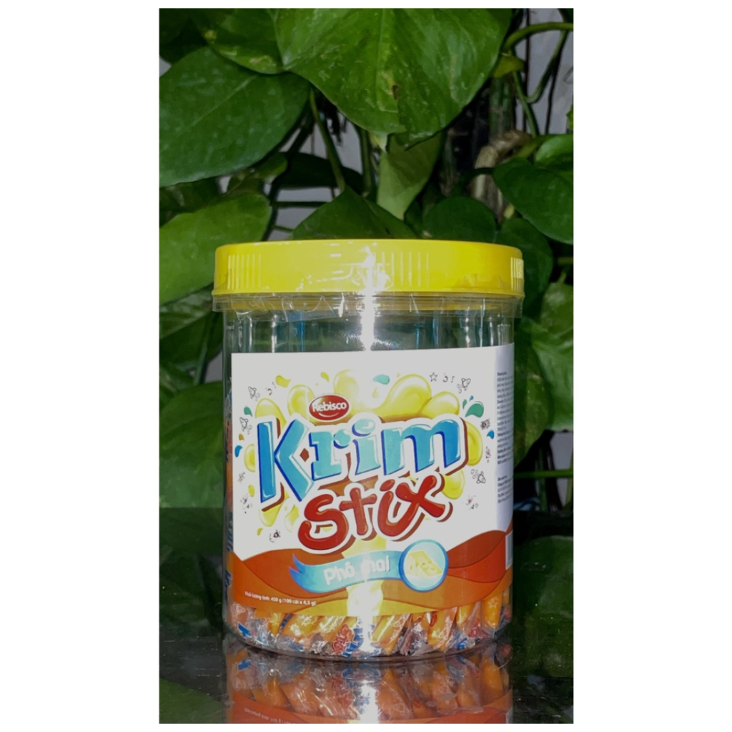 Rebisco Kẹo Mềm Krim Stix Vị Phô Mai (Hộp 100 cái x 4.5g)