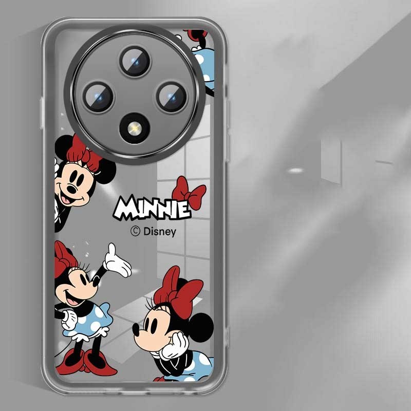 OPPO Reno 12F Reno12 F 5G Minnie Mouse Soft Silicone Full Cover Camera Protection Shockproof Crystal Rubber Case. 