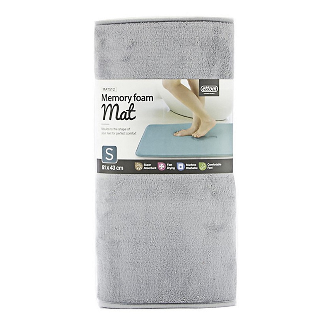 Thảm chùi chân Memory Foam Lock&Lock size S 61x43cm MAT512