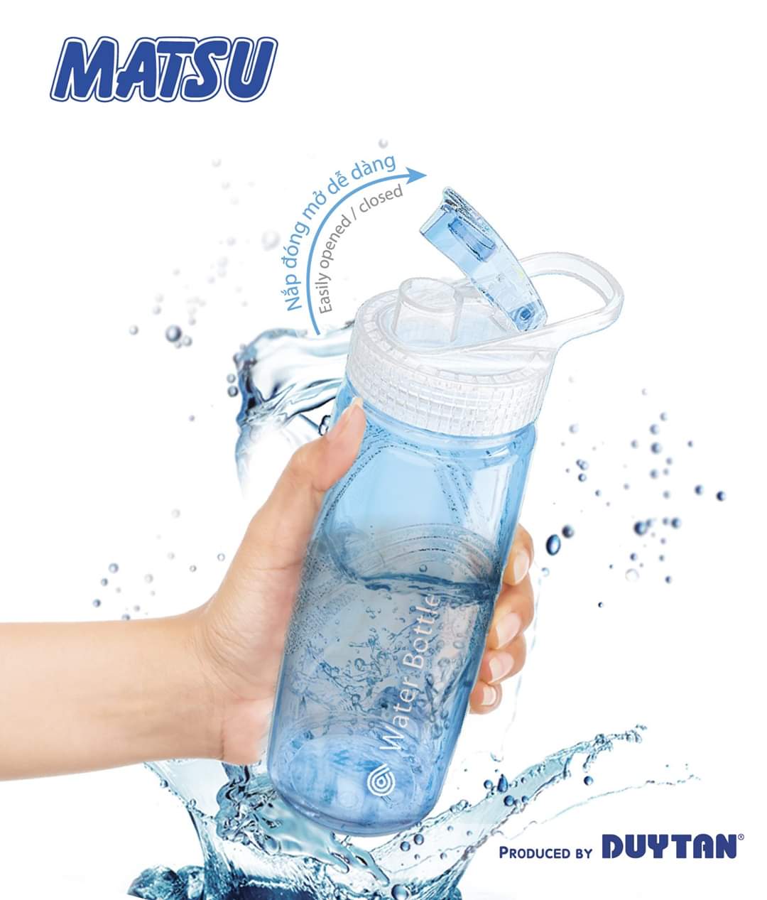 Bình uống nước cho bé 1000ml (1 lít) , nắp gài an toàn, vệ sinh