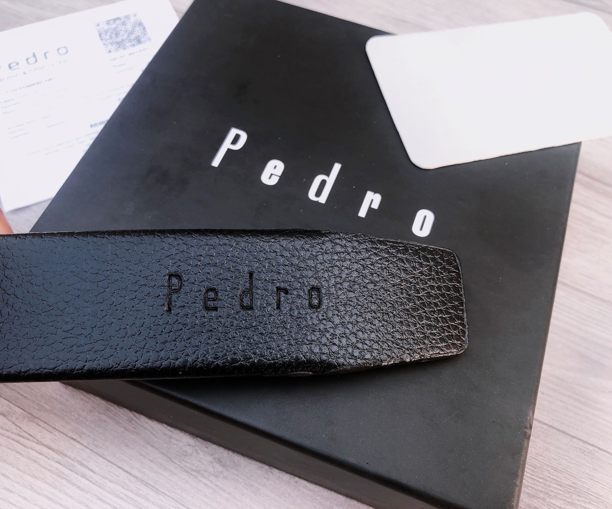 Thắt Lưng Da Nam Pedro Full Hộp, Thẻ