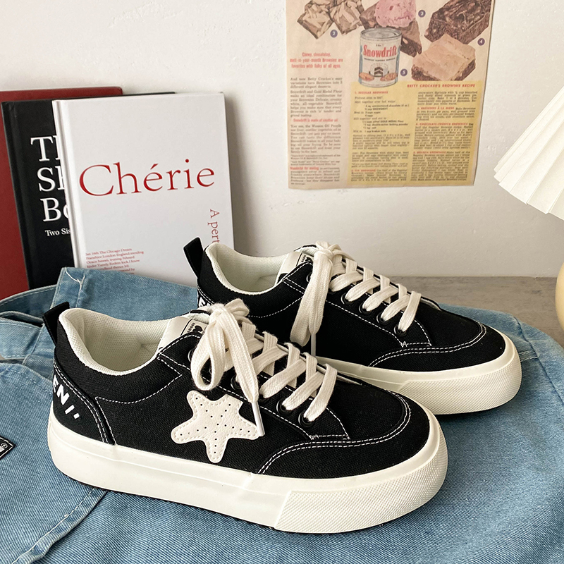 LAL New style canvas shoes for women, versatile Korean fashion women's shoes, trendy shoes, casual red sneakers