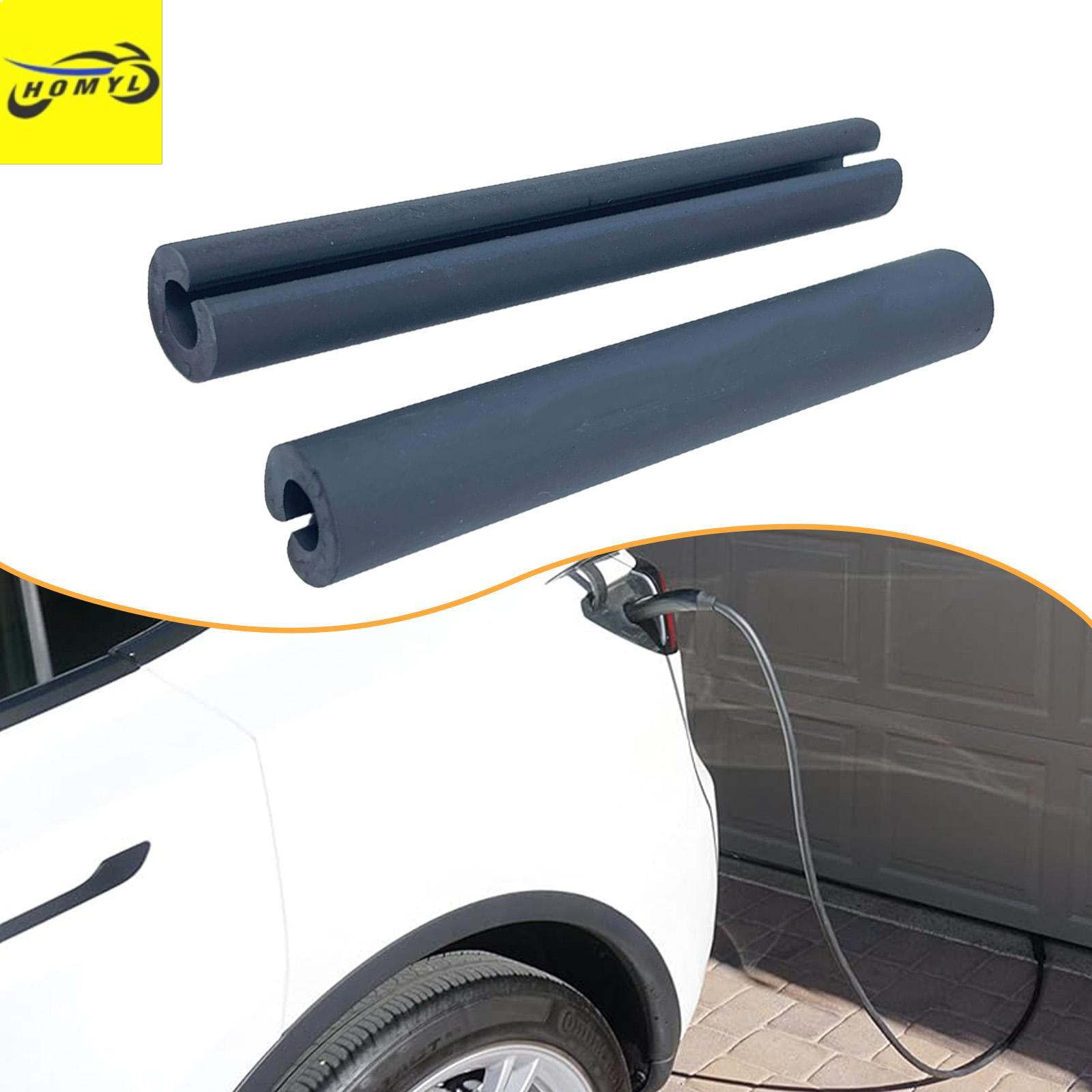 Homyl Bộ bảo vệ dây sạc EV 2 chiếc cửa xe hơi thông qua công việc nặng nề của phương tiện điện chịu được sự va đập bảo vệ dây sạc.