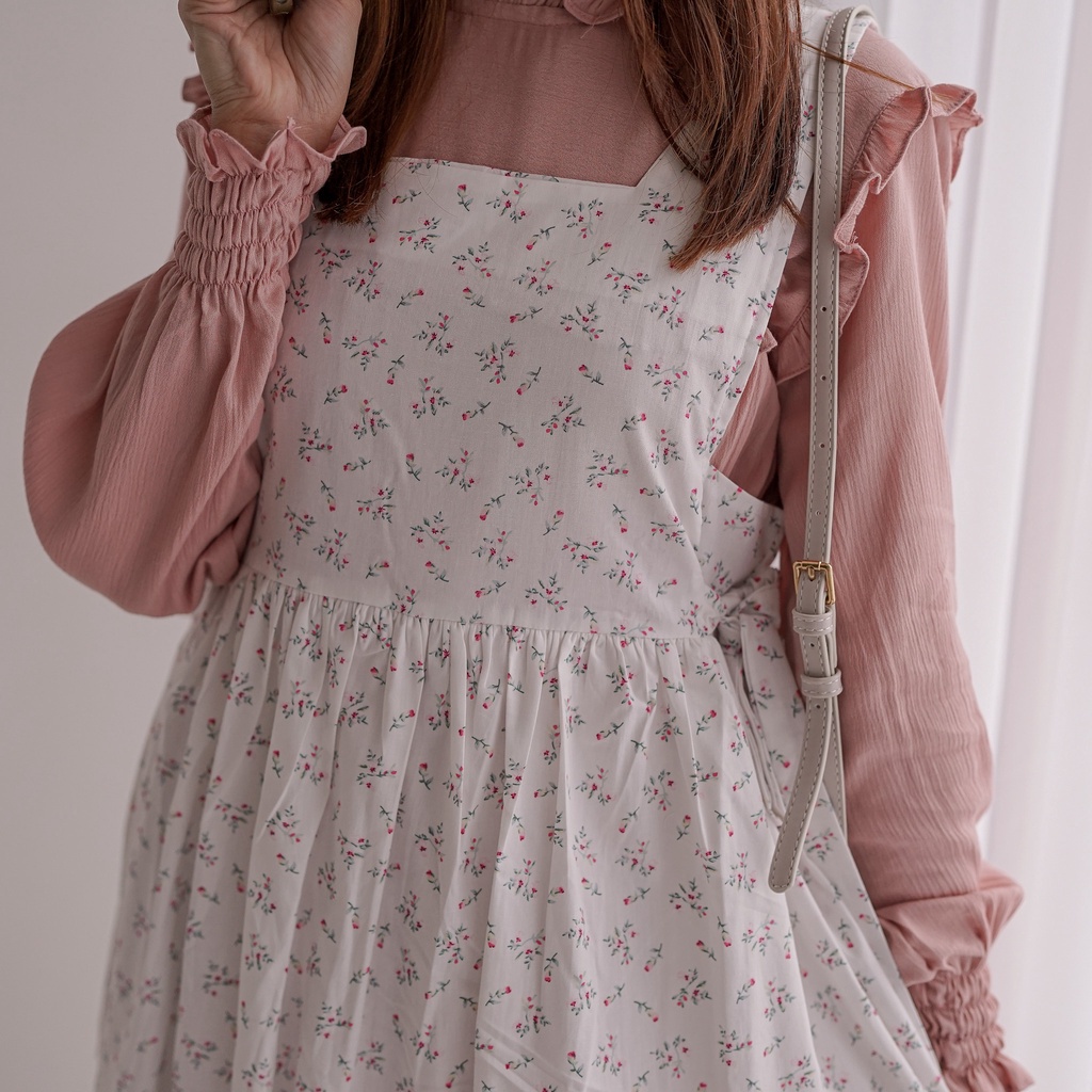 Madebyhara - Fleur Overall Korean Style Haraskirt