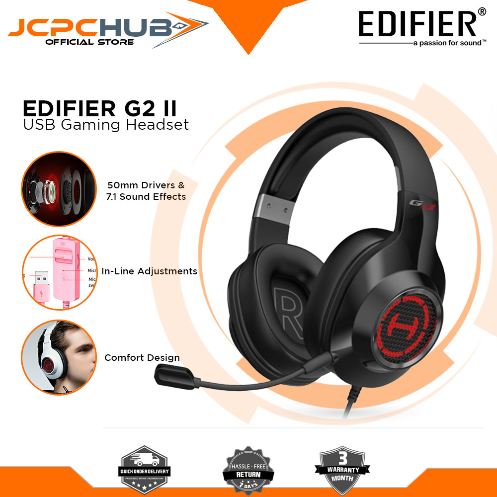 Edifier G2 II 7.1 Surround Sound USB Gaming Headset | Lazada PH