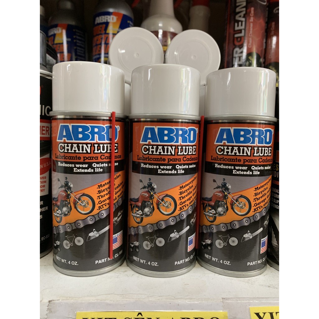 [HCM][ABRO MỸ] Chai xịt sên Abro Chain Lube 200ml
