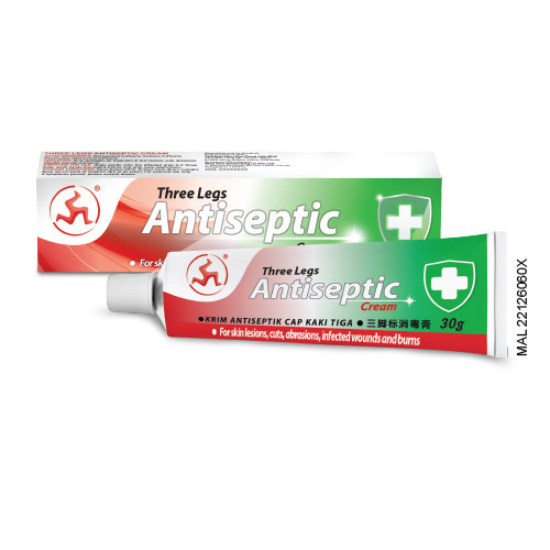 Three Legs Antiseptic Cream 30gm 