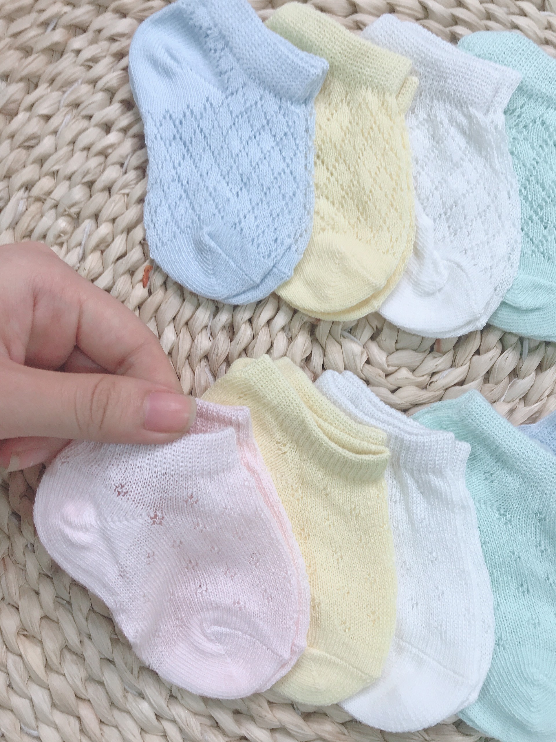Sét 5 đôi tất dạng lưới cho bé trai/ bé gái