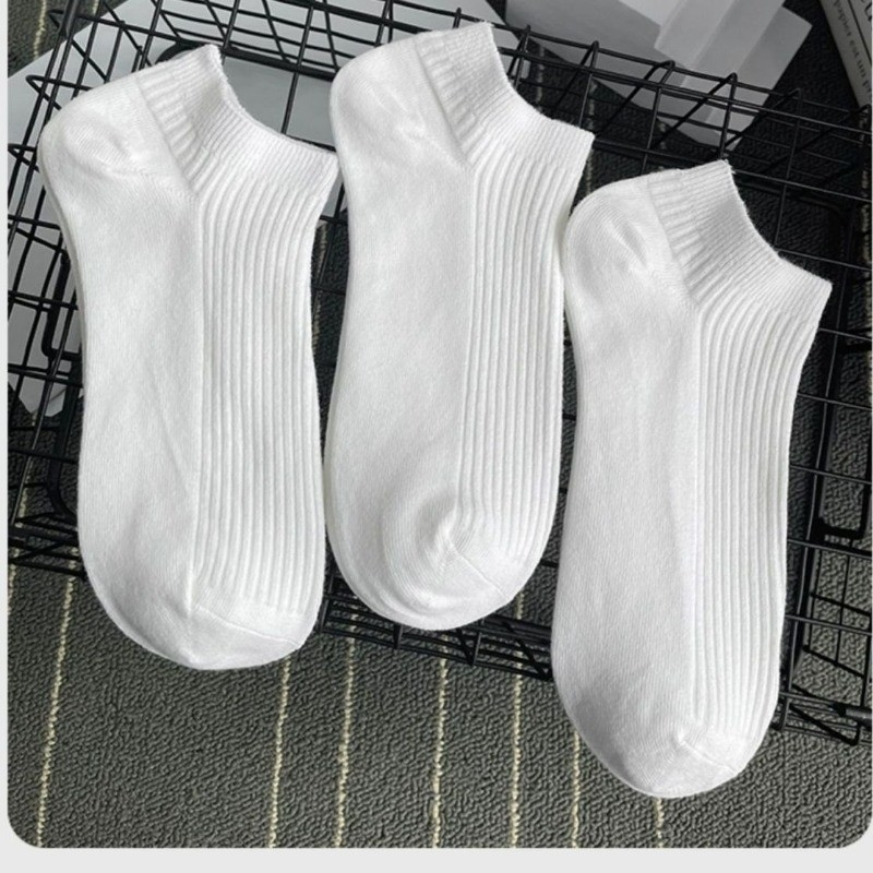 ECMLN Black and White Socks Unisex Ankle Socks Summer Sweat Absorbing Breathable Couple Boat Socks. 