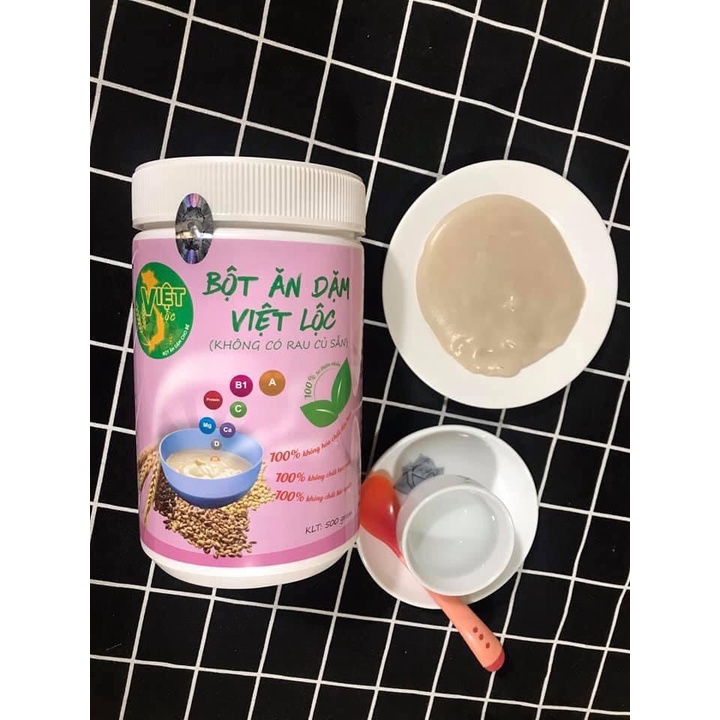 Combo 1 cháo vỡ+1 bột ăn dặm không có rau củ