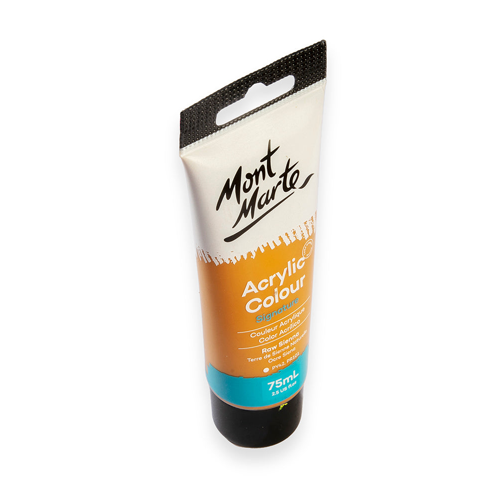 Mont Marte Acrylic Color Paint 75ml-Raw Sienna.