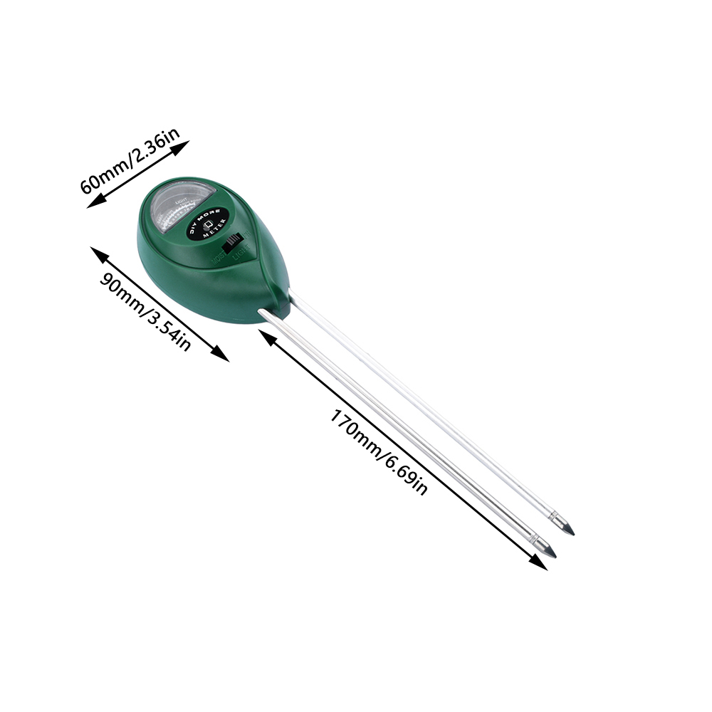 Foriot Soil Moisture Meter 4 in 1 Soil Ph Meter Soil Tester for Moisture Light Soil Ph Test Kit for Garden Lawn Farm Indoor & Outdoor