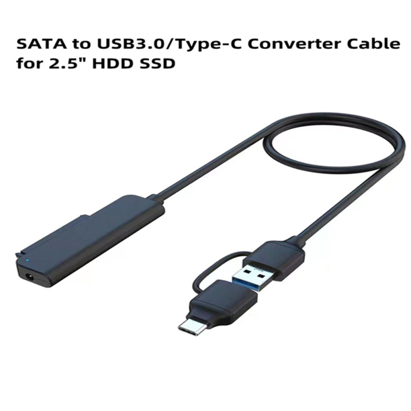 BA [New Arrival] USB 3.0 Type-C To SATA Adapter Cable Hard Drive Adapter Converter External Converter For SSD/HDD Data Transfer