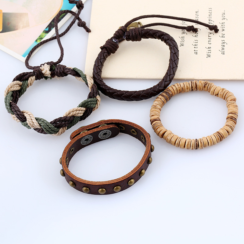 Vòng tay nhiều lớp - Set 4 vòng cá tính