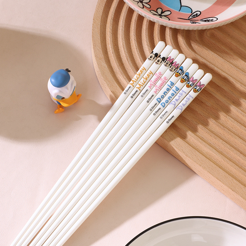 Genuine Ceramic Chopsticks Mickey High Quality Chopsticks Household High Temperature Resistant Tableware New Wholesale