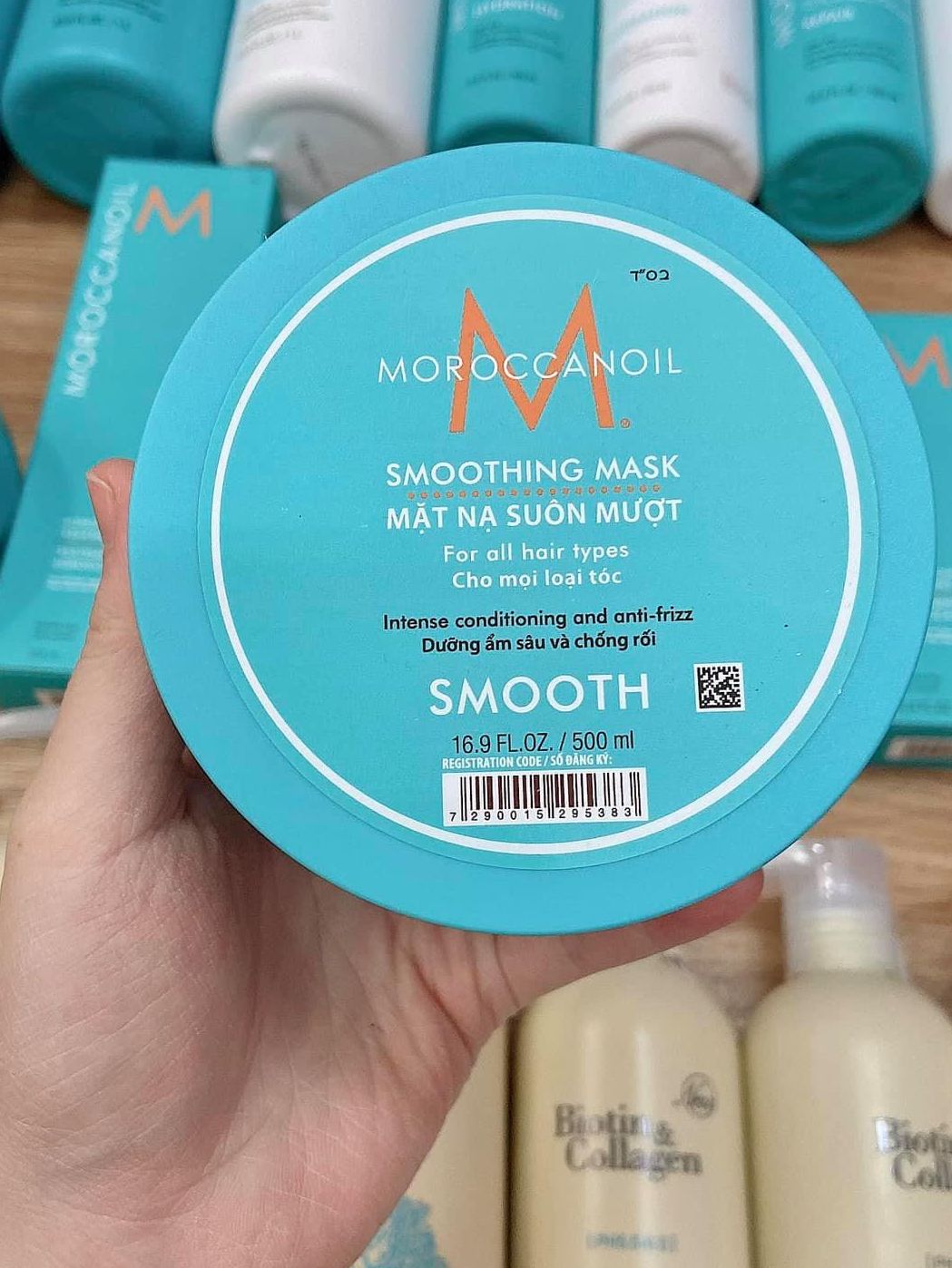 Dầu hấp suôn mượt moroccanoil smooth mask 250ml - 500ml