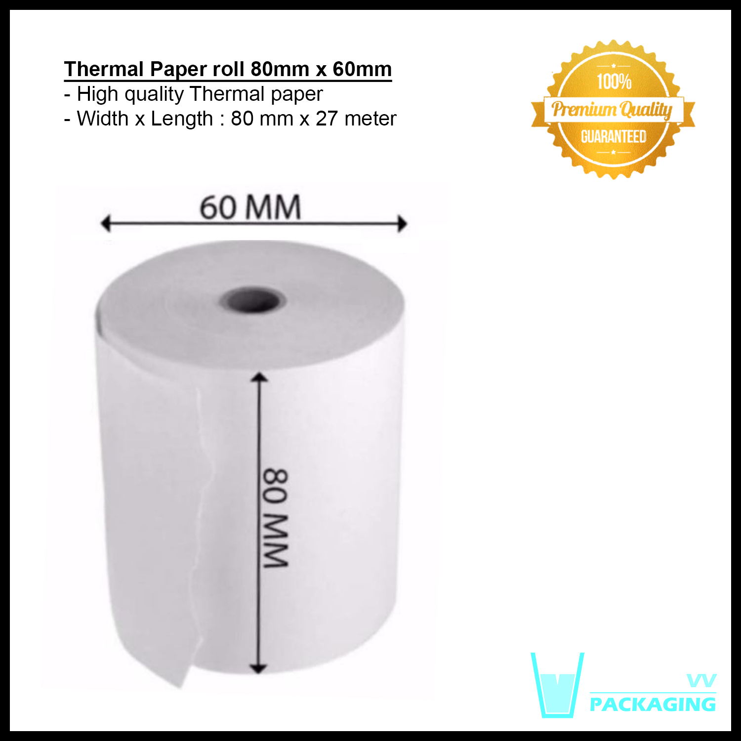 80x60 Thermal Receipt Paper Roll 80mm x 60mm 100 rolls Lazada