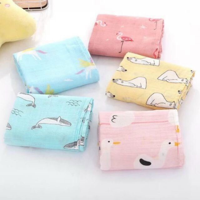 Khăn sợi tre aden & anais kt 120*120cm