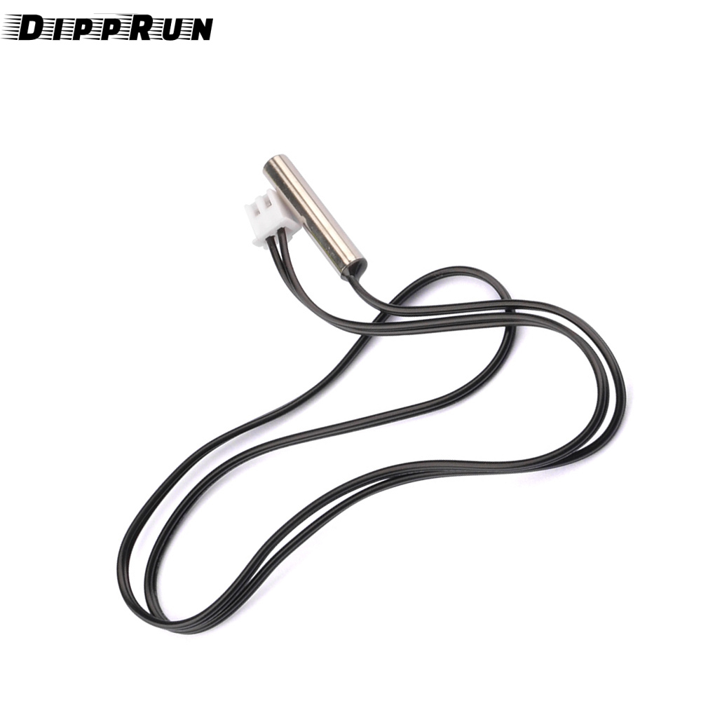 DIPPRUN 10k Temperature Sensor Probe Thermocouple Probe Cable Wire 0.5 Meter Waterproof Temp Sensor Probe, Stainless Steel 3950 Ntc Temp Sensor Probe
