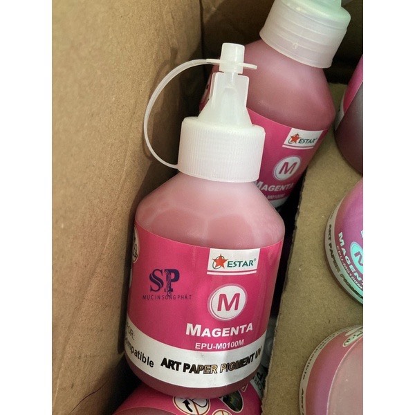 Bộ 6 chai mực dầu Pigment UV Epson 100ml