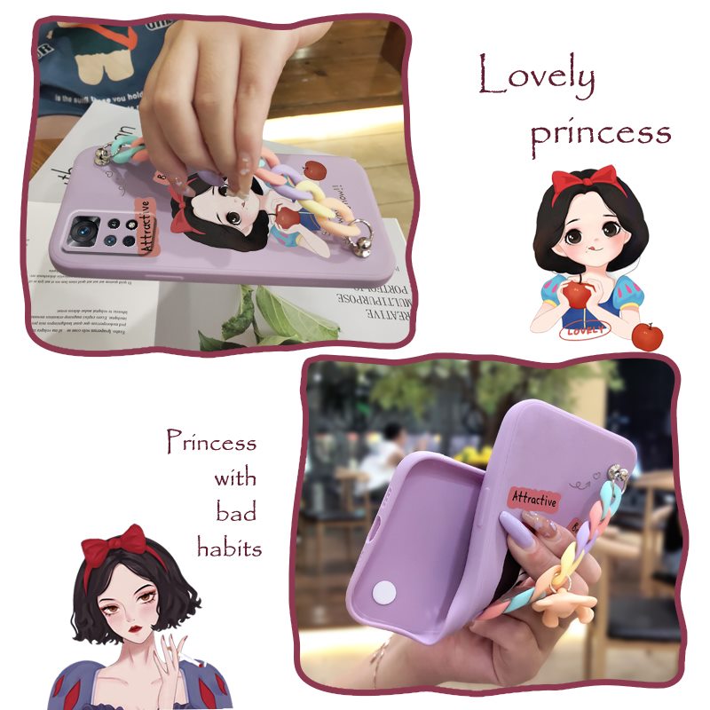 Cartoon Liquid silicone shell Phone Case For Redmi Note12 Pro 4G/Note11 Pro+   Solid color protective case Anti-fall. 