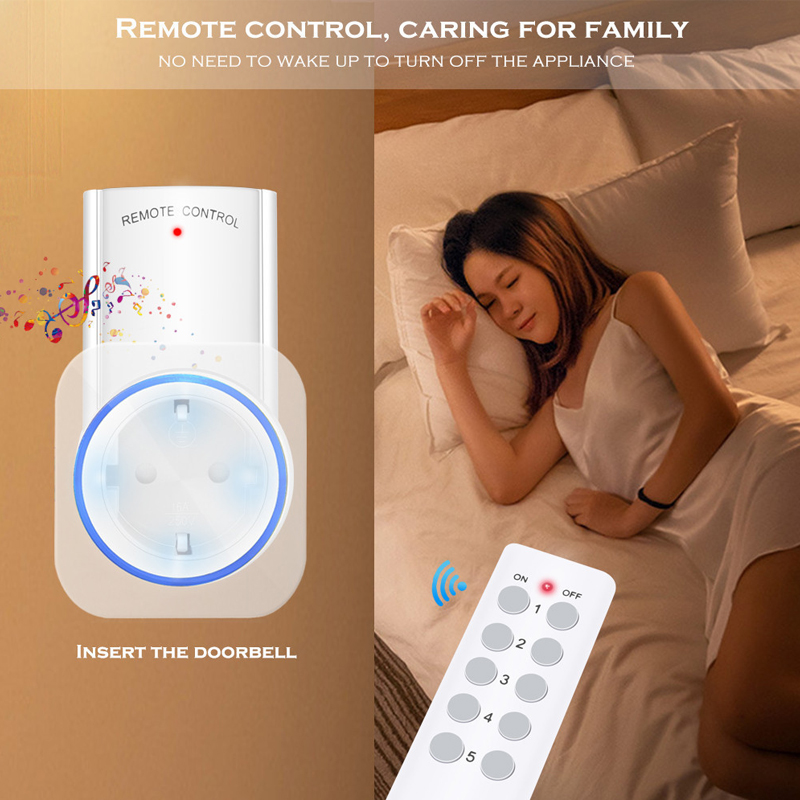 【Essential Good Item】Wireless Smart Remote Control Socket EU 16A Household Energy Saving 433MHZ Electrical Outlet Switch Plug 220V 230V. 