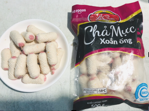 100g chả mực xoắn Lacusina thơm ngon