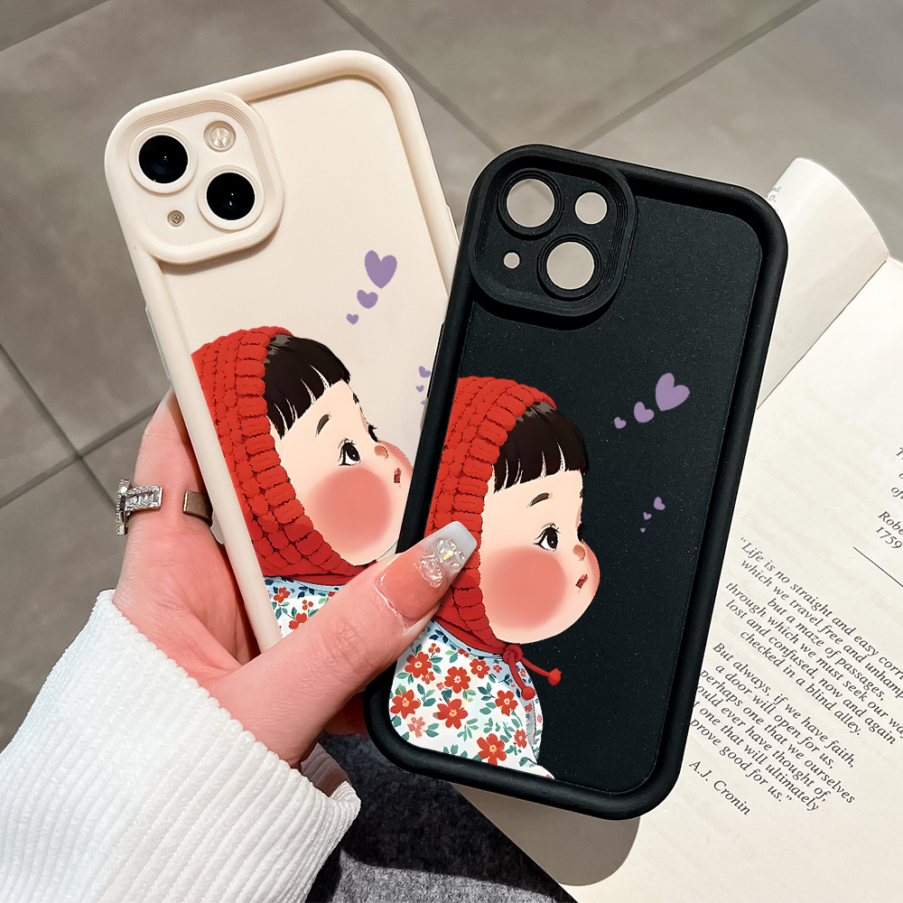 UCUC%20for%20Realme%20C67%204G%20Back%20Cover%20Red%20Headscarf%20Girl%20Soft%20Silicone%20Square%20Ladder%20Phone%20Case%20-%20Image%204