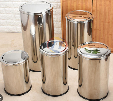 THÙNG RÁC CAO CẤP NẮP LẬT INOX