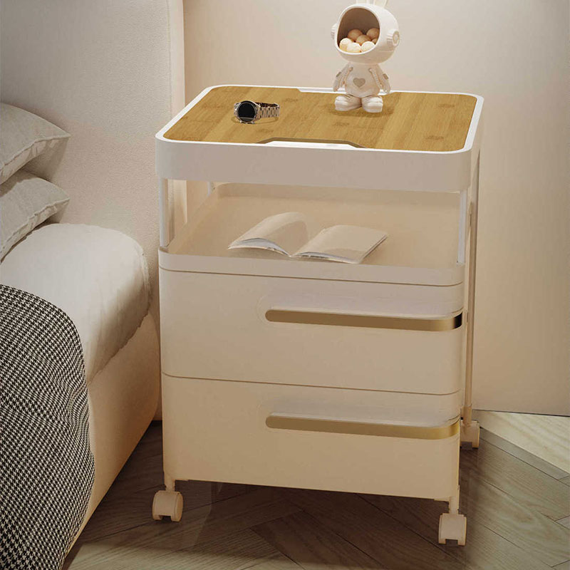 Advanced bedside storage rack bedside movable storage cabinet drawer-type multi-layer home modern minimalist storage cabinet