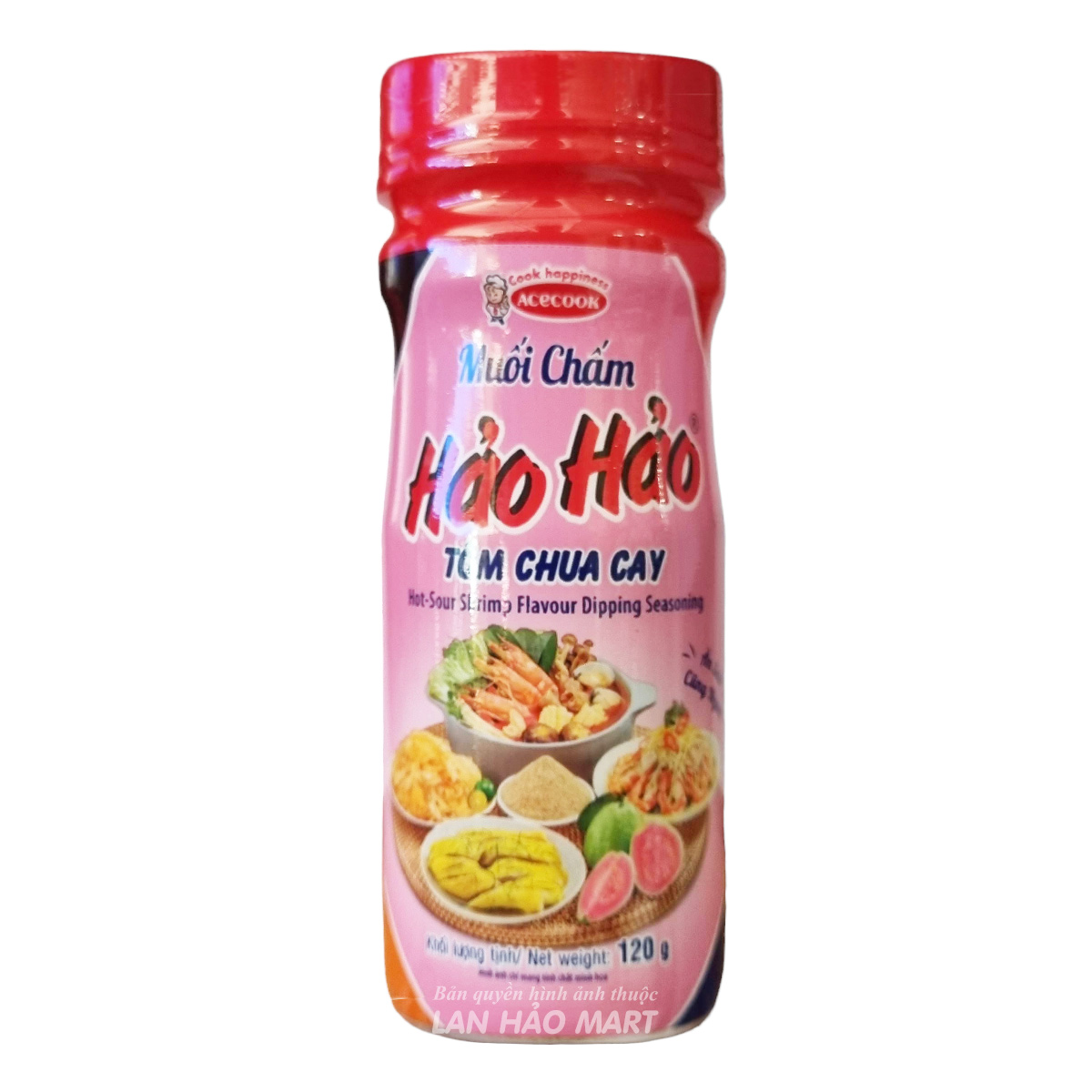 MUỐI CHẤM HẢO HẢO TÔM CHUA CAY HŨ 120G (HŨ)