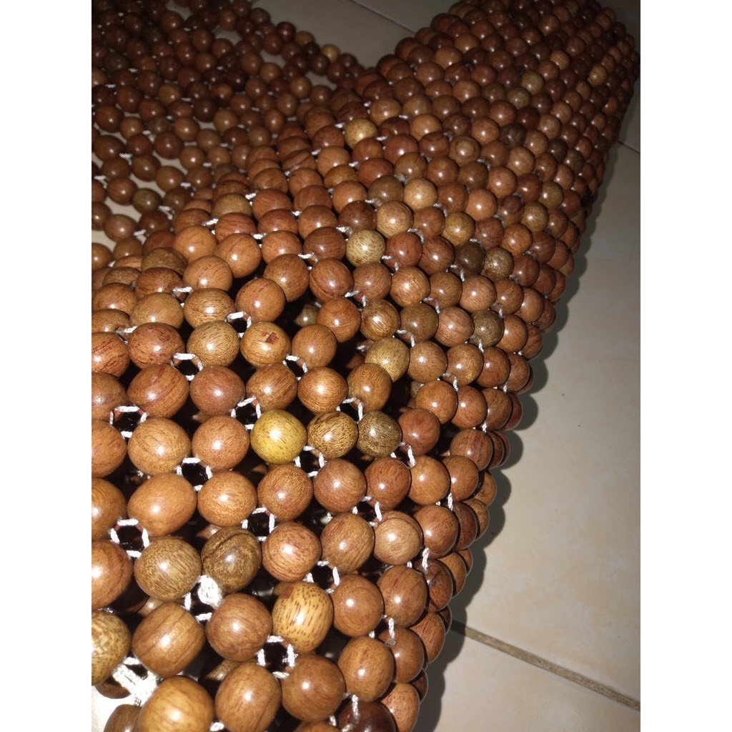Đệm Lót Yên Xe Máy Hạt Gỗ ( hình thật )