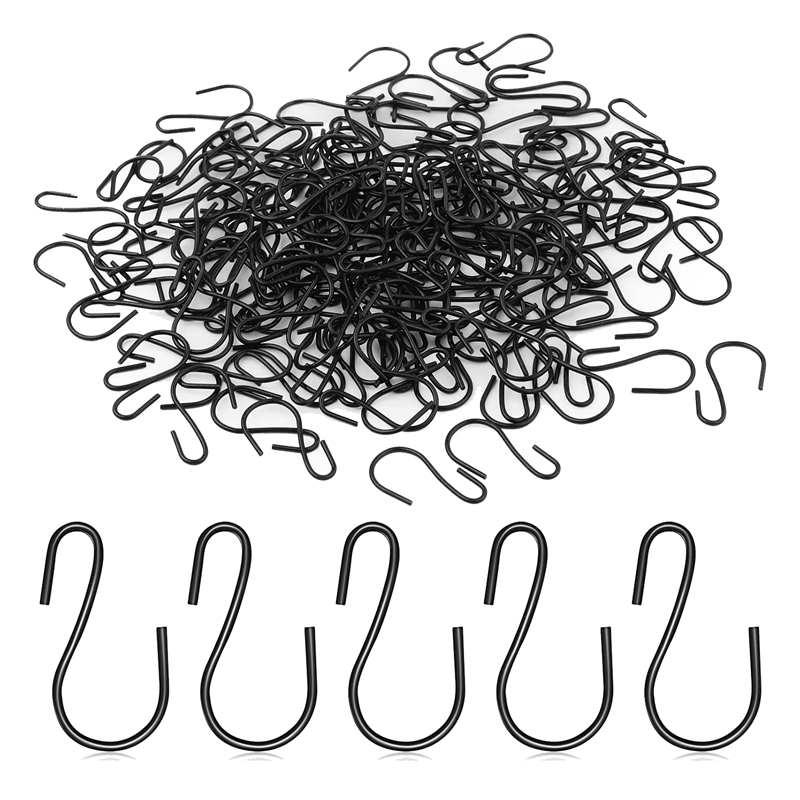 120pcs 1-inch mini s-shaped hook, s-shaped hook, small s-shaped hook, metal mini decorative hook, for crafts