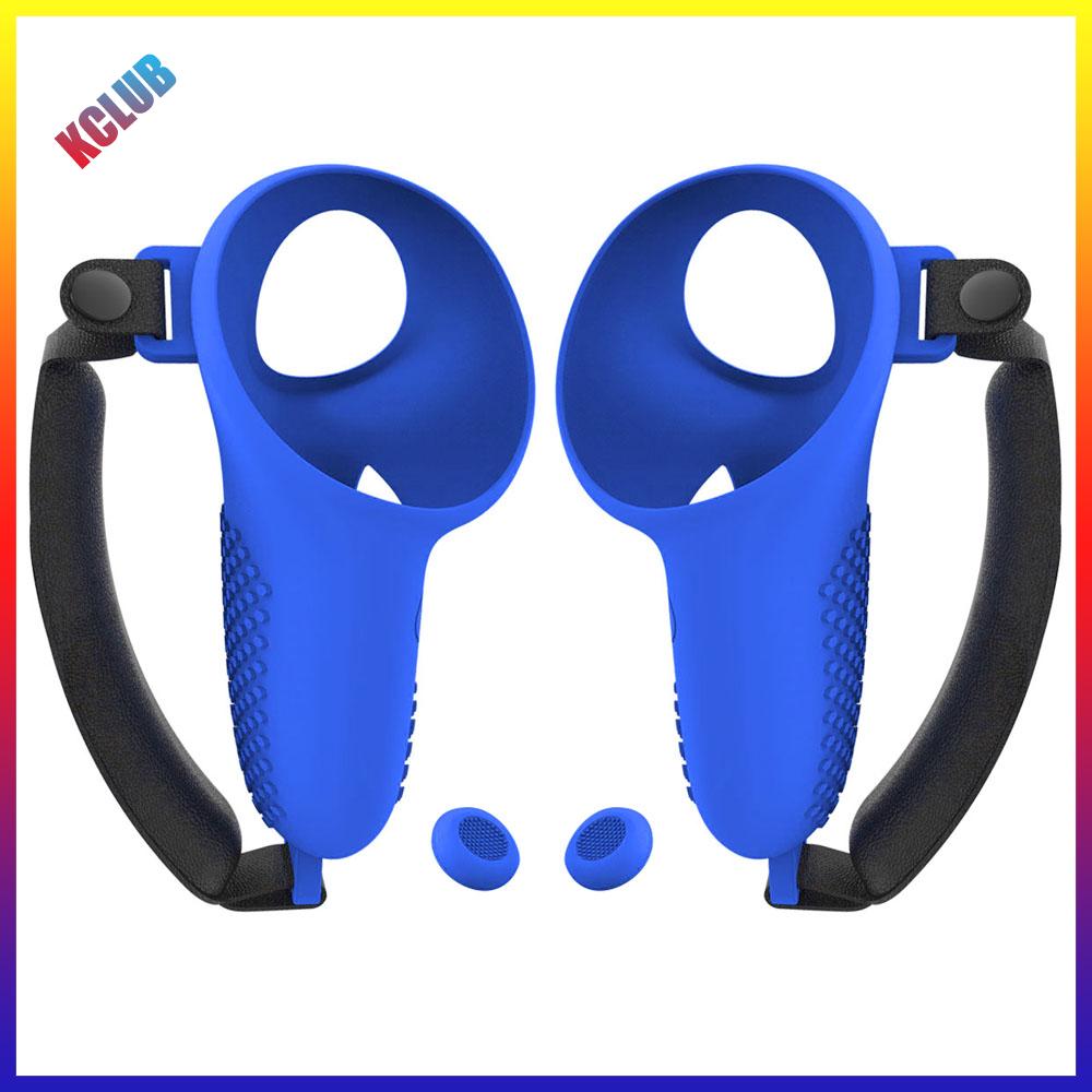 【Hàng mới】 1 cặp Bộ điều khiển chống trượt kẹp tay cầm chơi game silicon bọc tay phanh trái + phải dấu hiệu chống rơi cho Meta Quest 3 VR phụ kiện