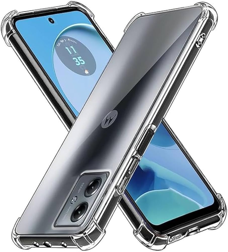 Motorola Moto G14 Premium Silicone Case Crystal Clear Soft TPU Ultra-Thin Transparent Flexible Protective Mobile Phone Back Cover.
