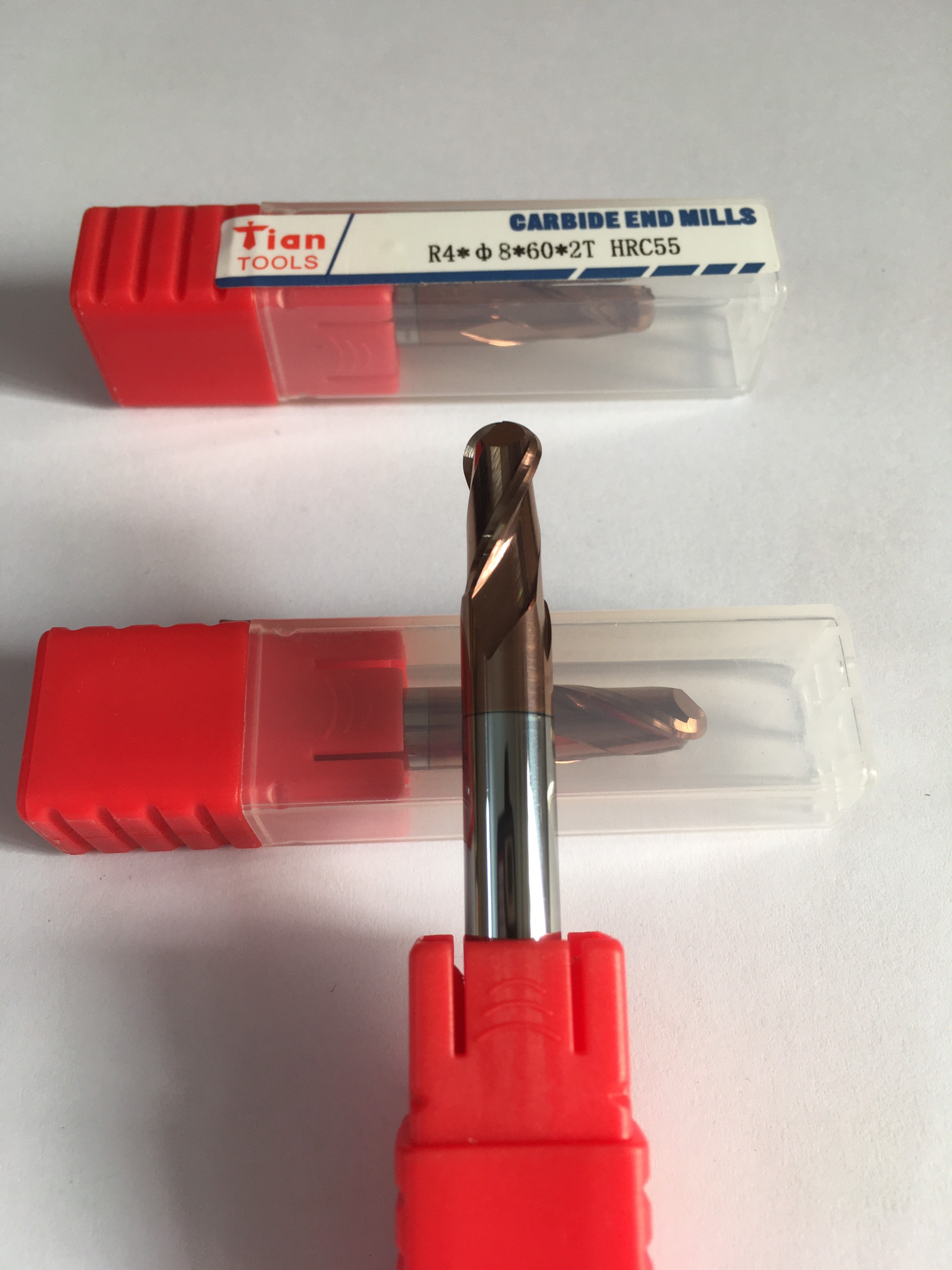 Dao phay cầu R2 - R3 - R4 - R5: Phủ vàng - (Vật liệu dao: hợp kim ...