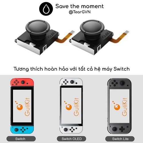 Joystick TMR GuliKit mượt mà và độ nhạy cao cho Nintendo Switch Oled / Switch 1 / Switch Lite