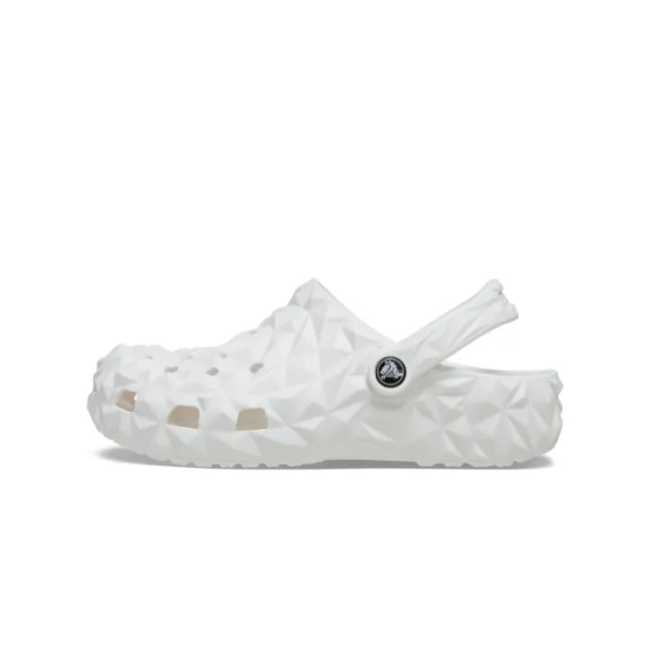 Giày Clog Unisex Crocs Classic Geometric - White - 209563-100