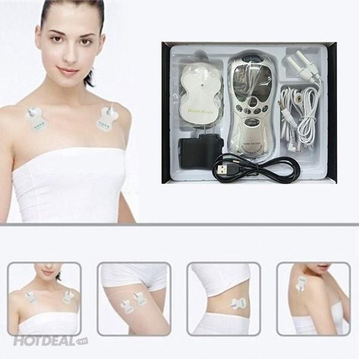 Máy mɑssage Bấm huyệt Xung Điện với 4 miếng dán