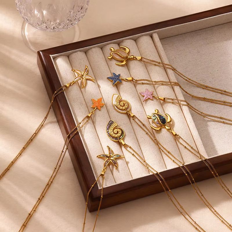 Creative%20Sea%20Turtle%20Conch%20Pendant%20Necklace%20For%20Women%20Girls%20Exquisite%20Stainless%20Steel%20Pendant%20Clavicle%20Chain%20Jewelry%20Accessories%20-%20Image%203