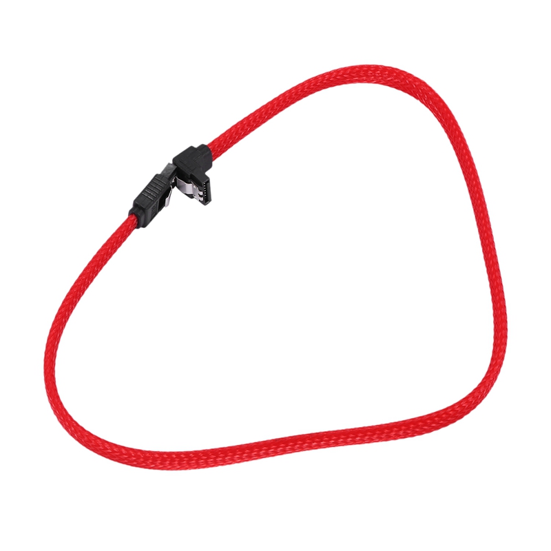 50CM SATA 3.0 III SATA3 7pin Data Cable Right Angle 6Gb/s SSD Cables HDD Hard Disk Data Cord with Nylon Sleeved