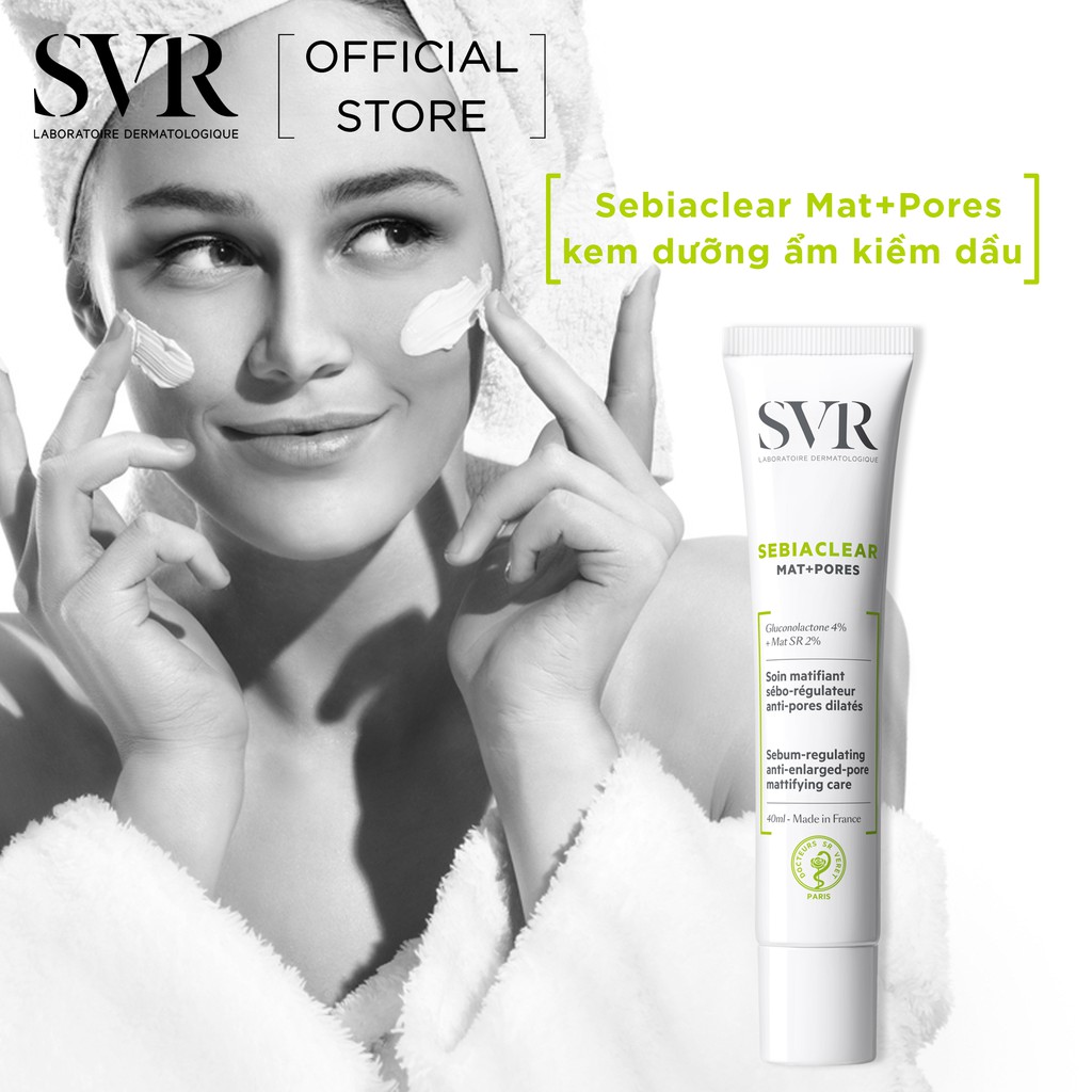 Kem dưỡng giảm mụn SVR Sebiaclear Active Gel 40ml