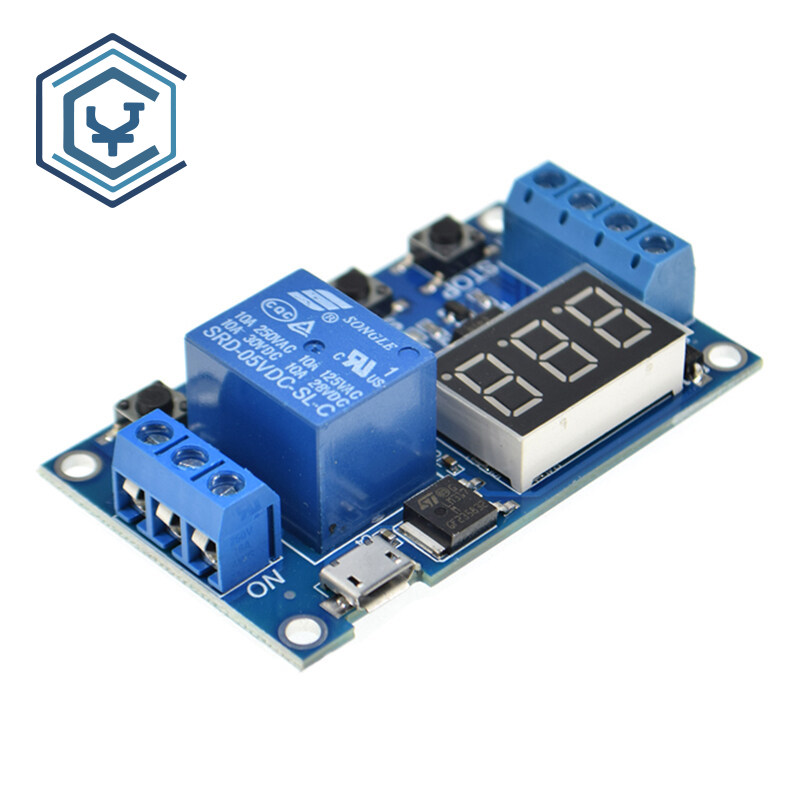 1PCS DC 6V-30V 1 channel 5V Relay module Time delay relay module triggers OFF/ON switch timing period 999 minutes Arduino relay board