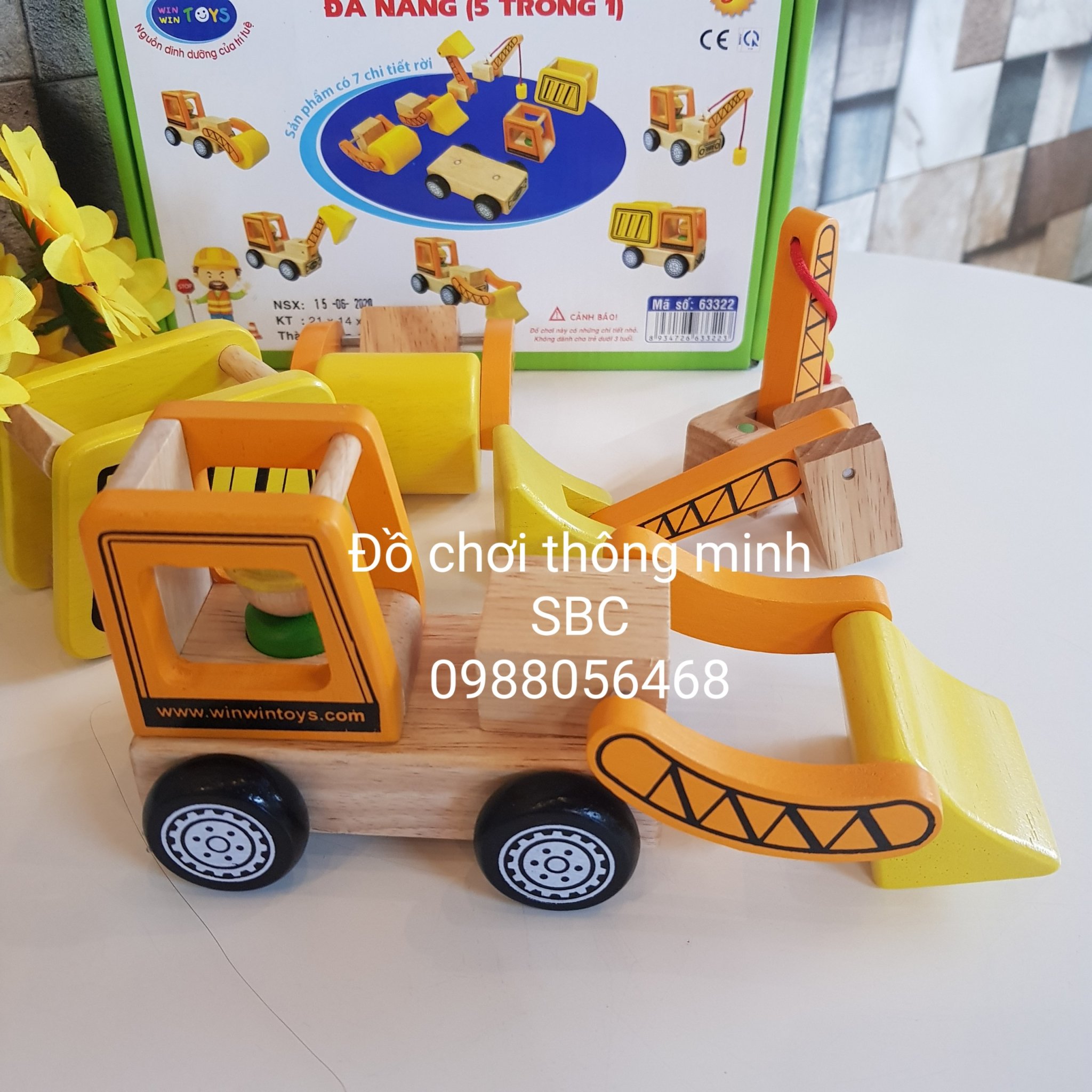 Xe công trình đa năng (5 trong 1) Winwintoys