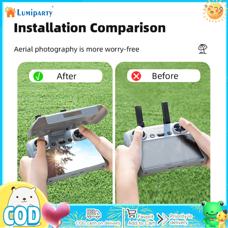 Protective Cover Sun Hood Remote Control Accessories Sunshade Drone RC Screen Protector Compatible For DJI Mini 4 Pro/Air 3/RC 2