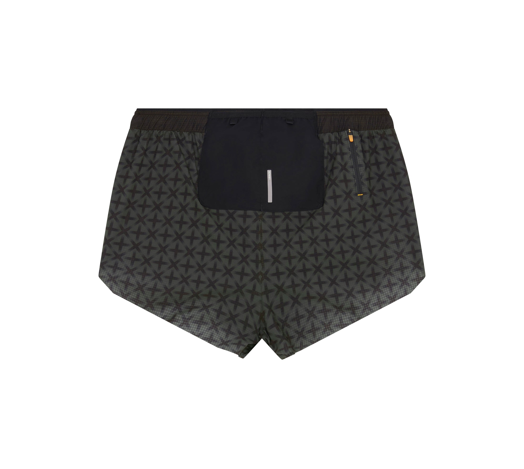 SOAR Running - Marathon Shorts - Black/Green Cross - Men's