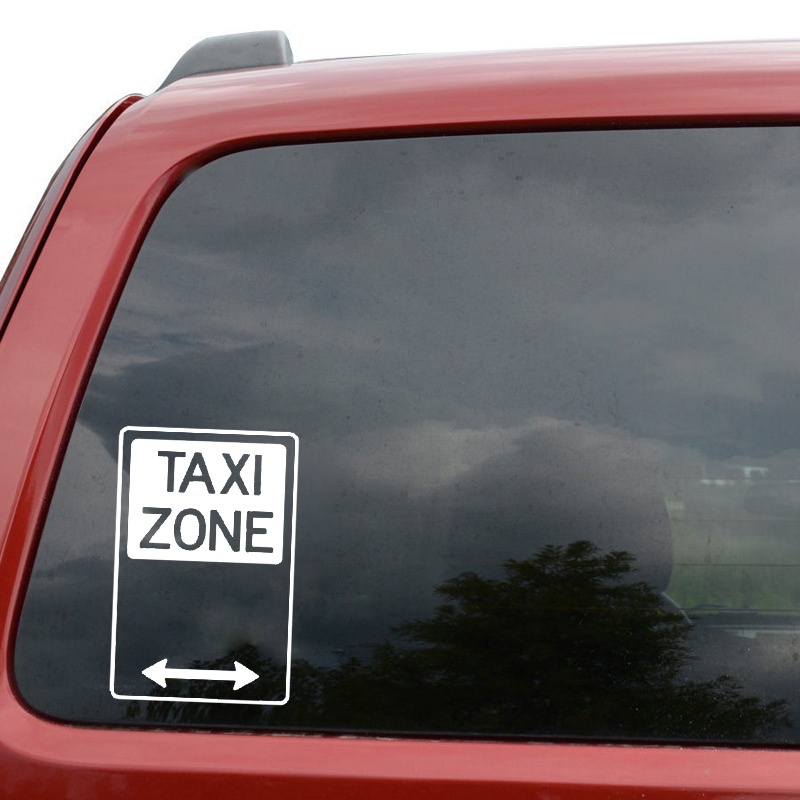 【Exclusive Offer】Fashion ty Sign TAXI ZONE SPAN ARROW Vinyl styling ...